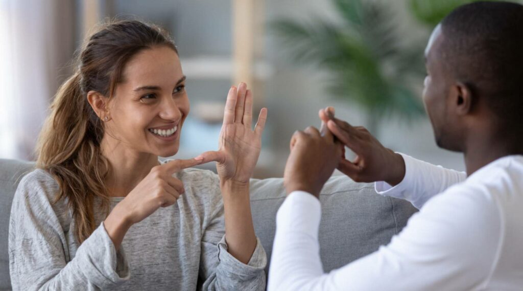 sign finger hand language support sydney
